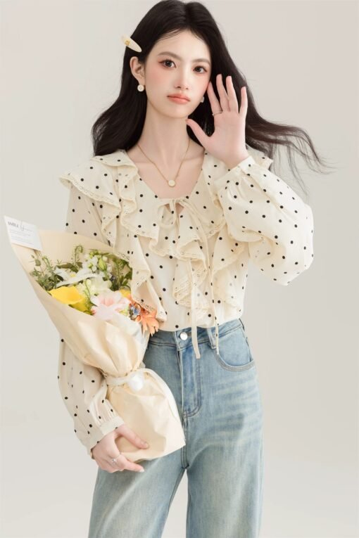 Charming Polka-Dot Blouse - Image 5