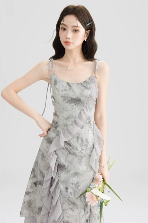 RUXU Tiered Ruffle Midi Dress - Image 5