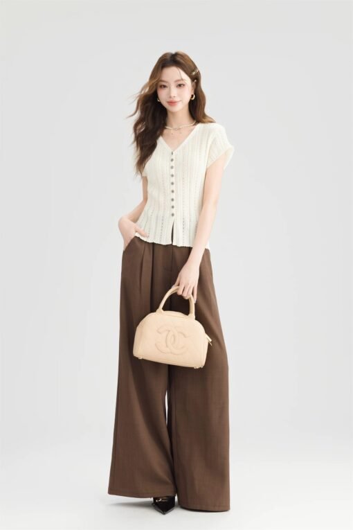 High-Waisted Wide-Leg Pants - Image 6