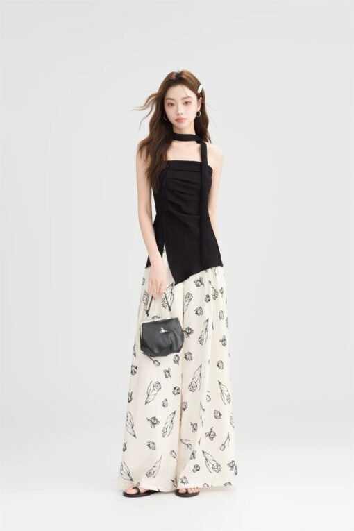 RUXU Floral Print Wide Leg Pants - Image 6