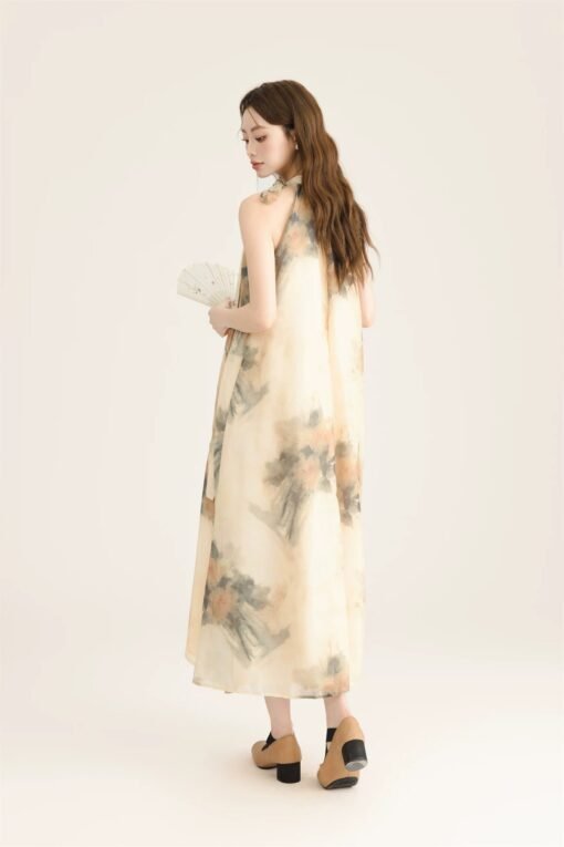 RUXU Bloom Halter Midi Dress - Image 4