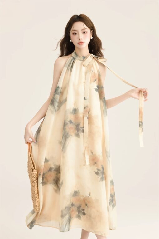 RUXU Bloom Halter Midi Dress - Image 5