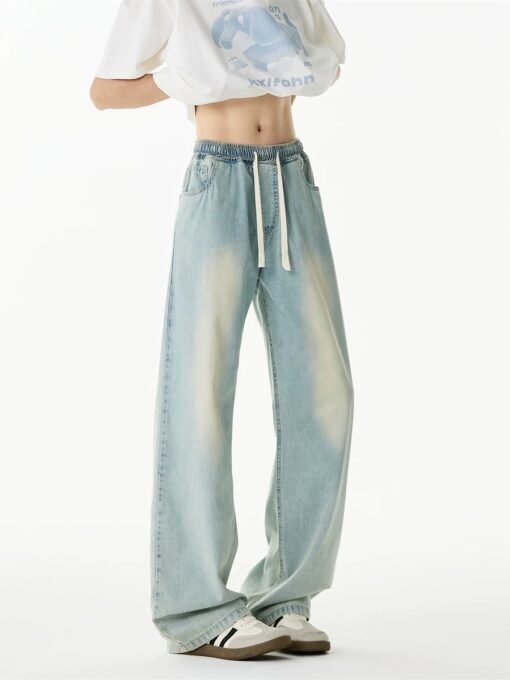 Light Wash Wide-Leg Jeans - Image 6
