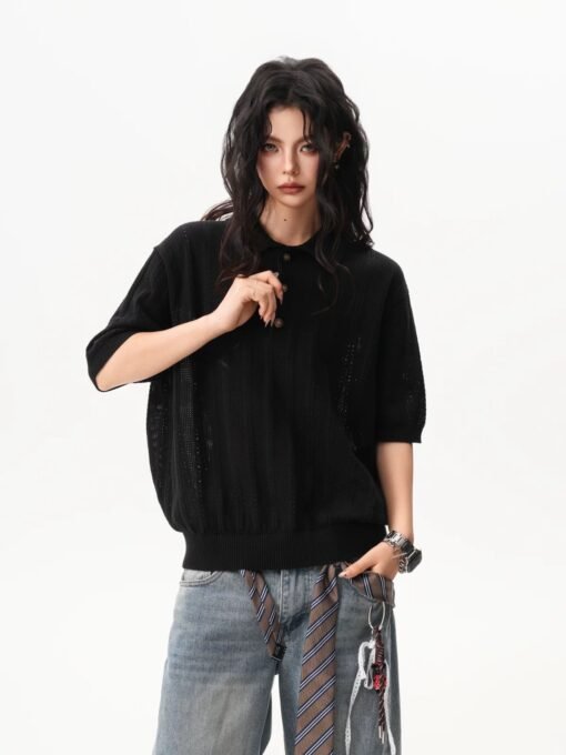 Short-Sleeved Polo Shirt - Image 6