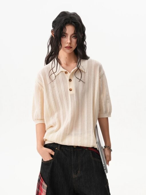 Short-Sleeved Polo Shirt - Image 5
