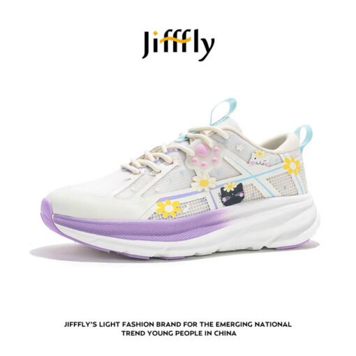Jiffly Floral Accent Sneakers - Image 2