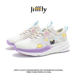 Jiffly Floral Accent Sneakers