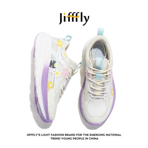 Jiffly Floral Accent Sneakers - Image 5