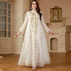 Golden Lattice Abaya