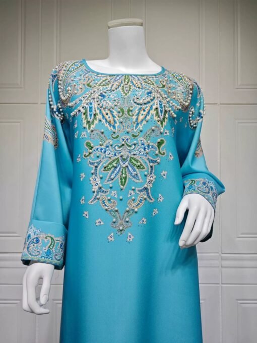 Ivory Paisley Pearl Dress - Image 5