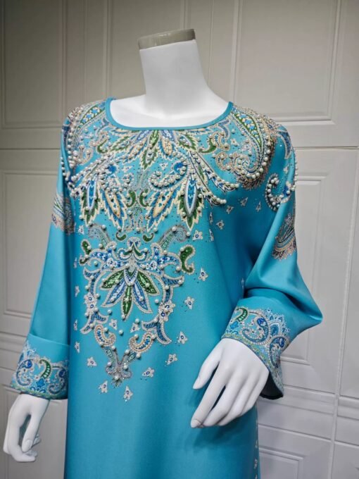 Ivory Paisley Pearl Dress - Image 8