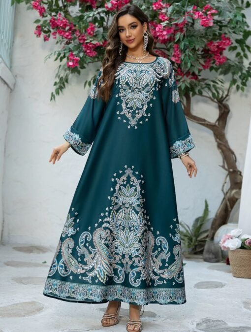Ivory Paisley Pearl Dress - Image 4