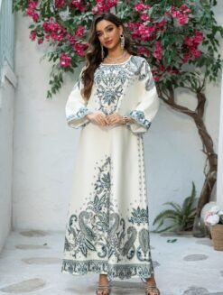 Ivory Paisley Pearl Dress