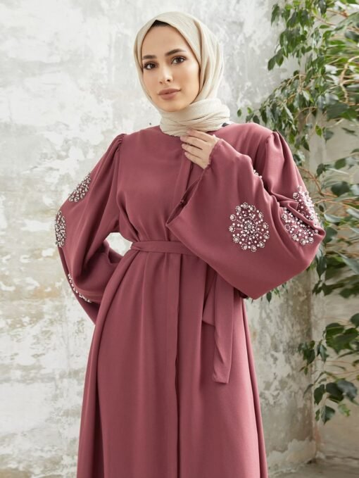 Sapphire Bloom Abaya - Image 7