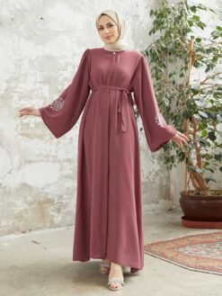Sapphire Bloom Abaya