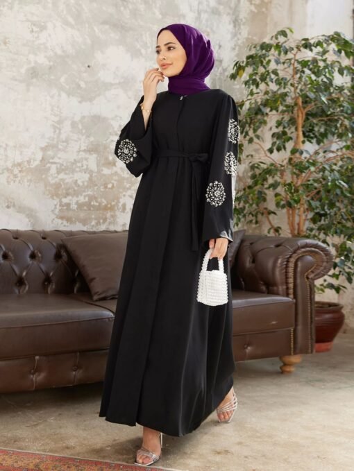 Sapphire Bloom Abaya - Image 3