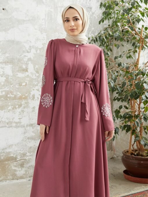 Sapphire Bloom Abaya - Image 8