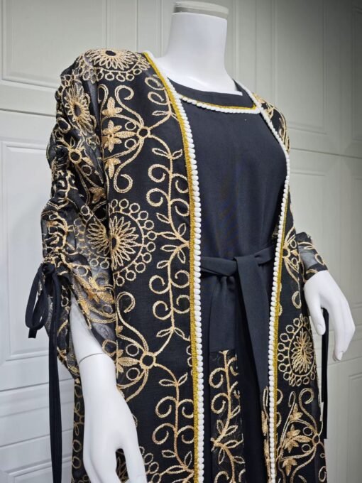 Royal  Abaya and Vest - Image 10