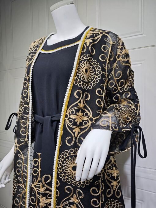 Royal  Abaya and Vest - Image 11