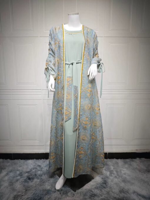 Royal  Abaya and Vest - Image 5