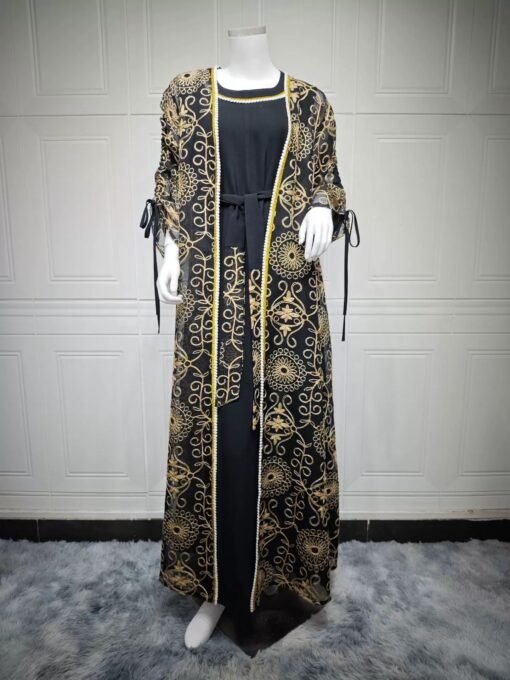 Royal  Abaya and Vest - Image 4
