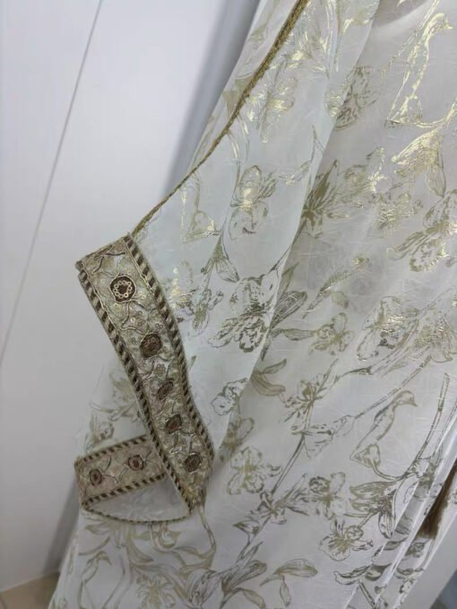 Silver Blossom Abaya Set - Image 9